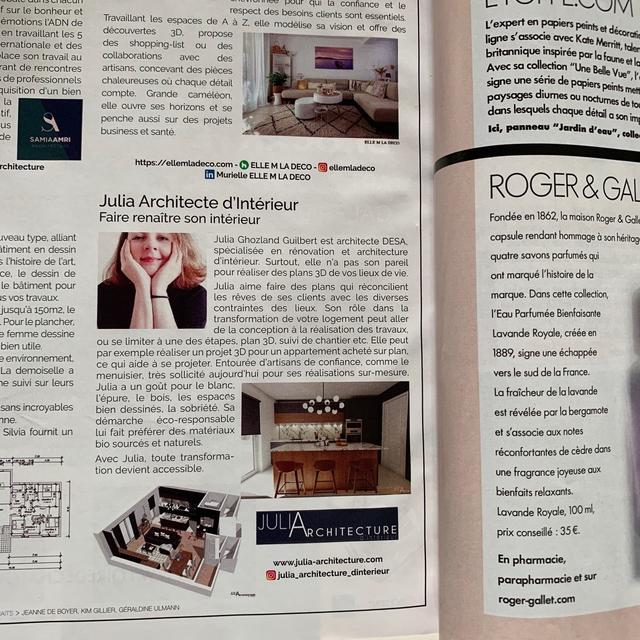  Publication dans ELLE Décoration* 