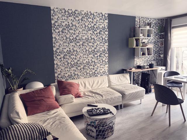 Avant, le salon, salle à manger sombre et encombré avec une circulation pas trés fluide. Avant, le salon, salle à manger sombre et encombré avec une circulation pas trés fluide.