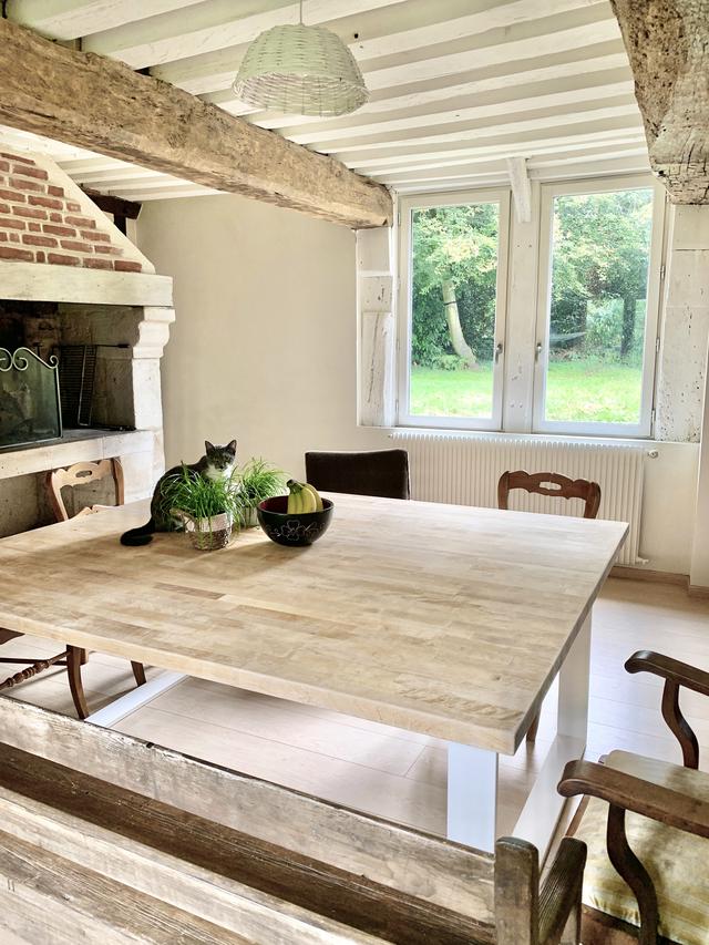 Table en bois faite sur mesure