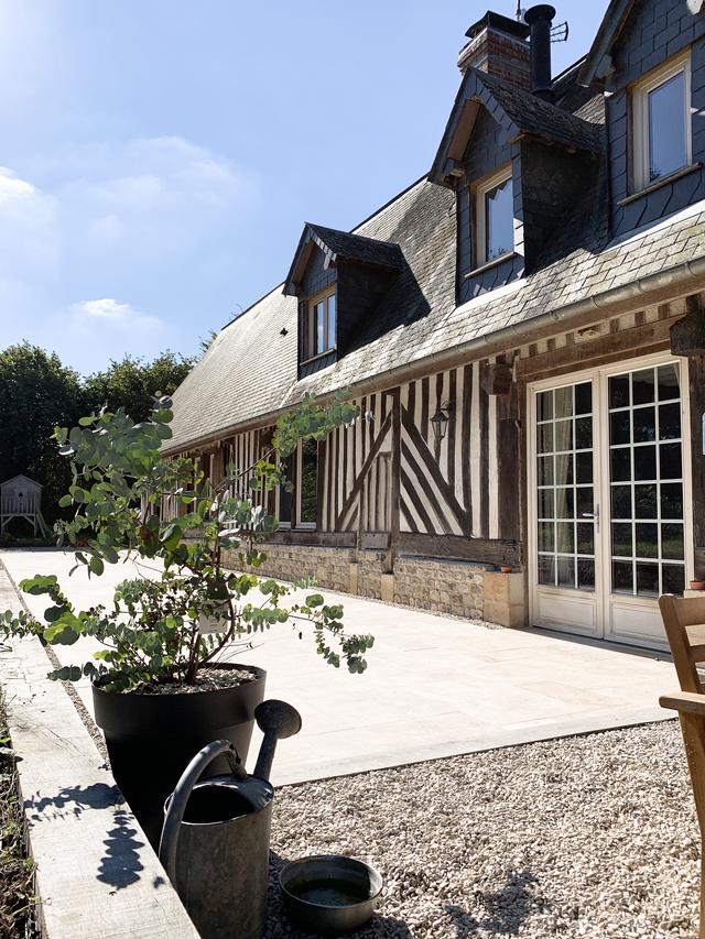terrasse en travertin