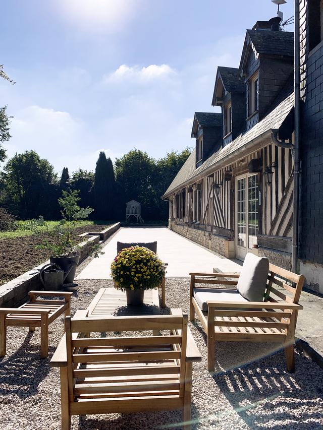 terrasse en travertin