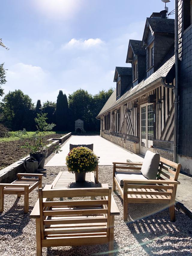 terrasse en travertin