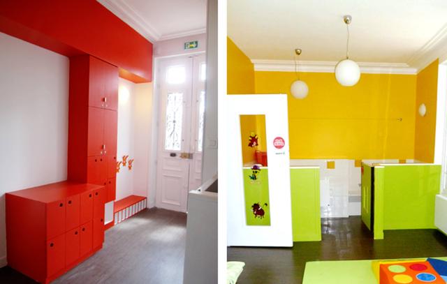 La couleur permet d’identifier les espaces.
